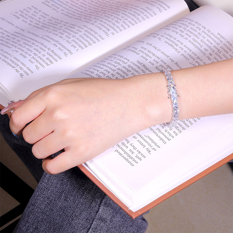 Sotiya Princess Cut Tennis Bracelet-Sotiya