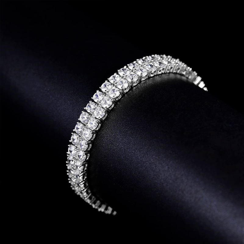 Sotiya 3mm Two Row Round Cut Tennis Bracelet-Sotiya