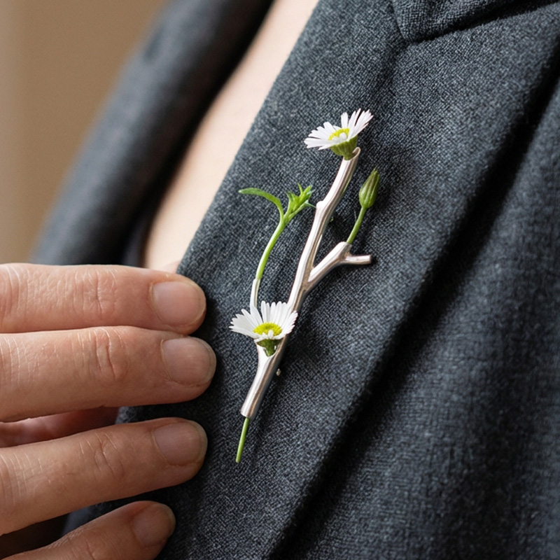 Sotiya Flower Arrangement Brooch Bouquet Flower Holder-Sotiya