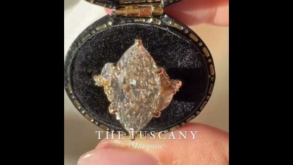 Sotiya Marquise Cut Leaves Nature Inspired Engagement Ring Sterling Silver