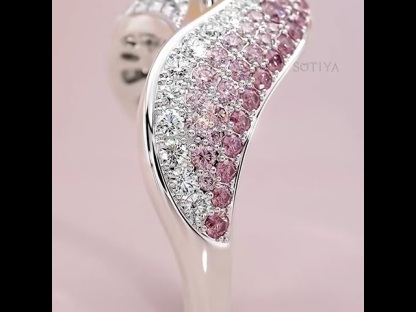 Sotiya Curved Pear Cut Cocktail Ring Sterling Silver