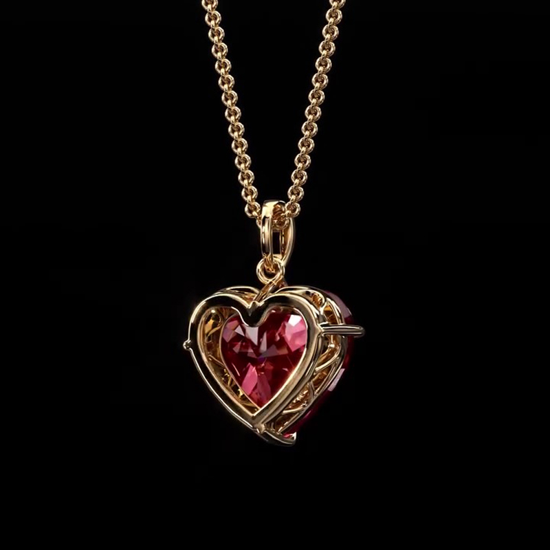 Sotiya Bowknot Heart Necklace Sterling Silver