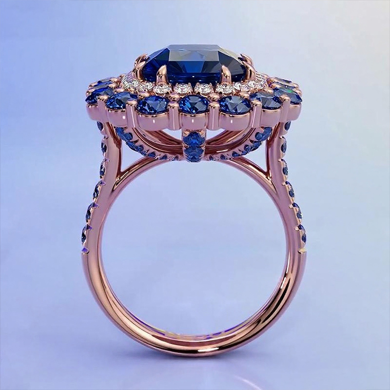 Sotiya Cathedral Double Halo Amethyst Purple Asscher Cut Engagement Ring Sterling Silver-Sotiya