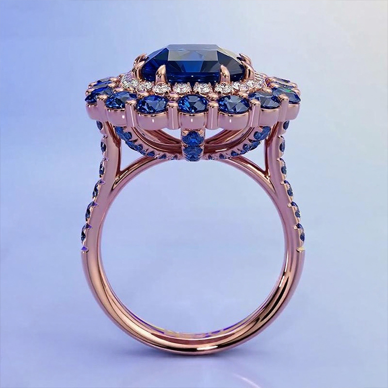 Sotiya Cathedral Double Halo Amethyst Purple Asscher Cut Engagement Ring Sterling Silver-Sotiya