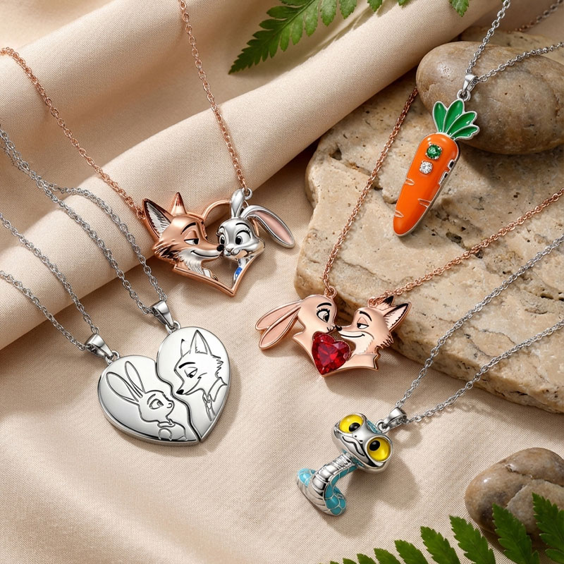 Animal City Snake Inspired Enamel Necklace-Sotiya