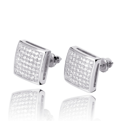 Sotiya Square Shape Men's Stud Earrings-Sotiya