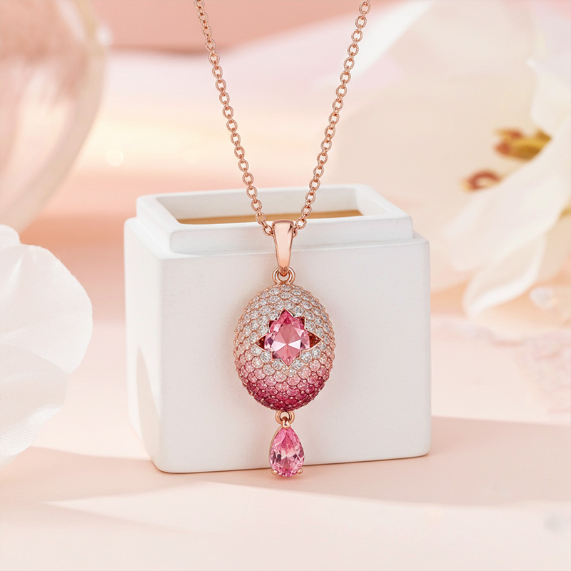 Sotiya Duskendale Dragon's Egg Pear Cut Necklace Sterling Silver-Sotiya