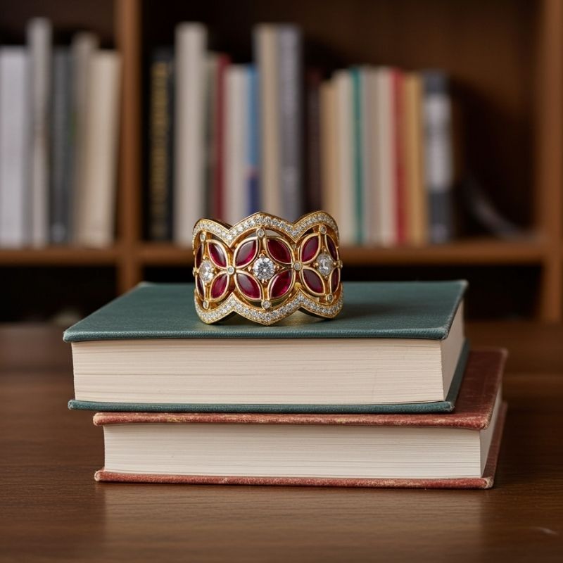 Sotiya Round and Marquise Cut Flower Ring Sterling Silver-Sotiya