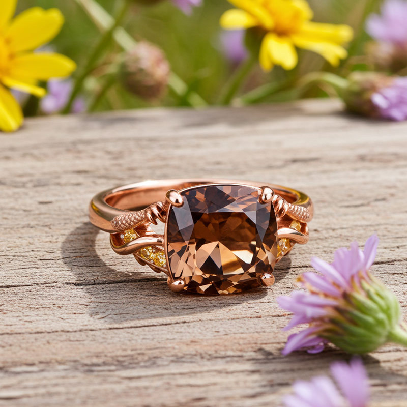 Sotiya Duskendale Dragon Claw Cushion Cut Engagement Ring Sterling Silver-Sotiya