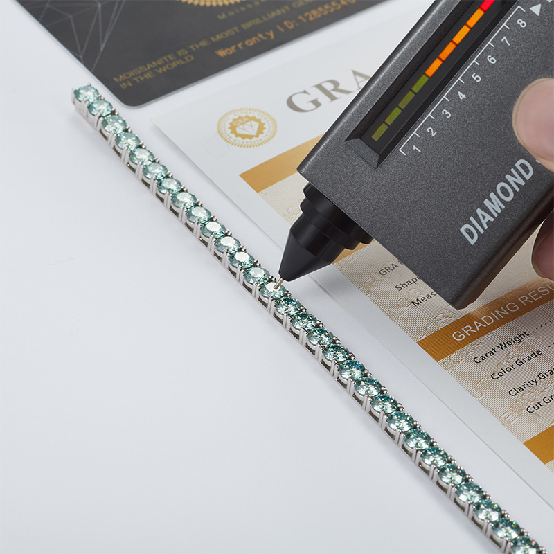 Sotiya Classic Round Cut Moissanite Tennis Bracelet Sterling Silver-Sotiya