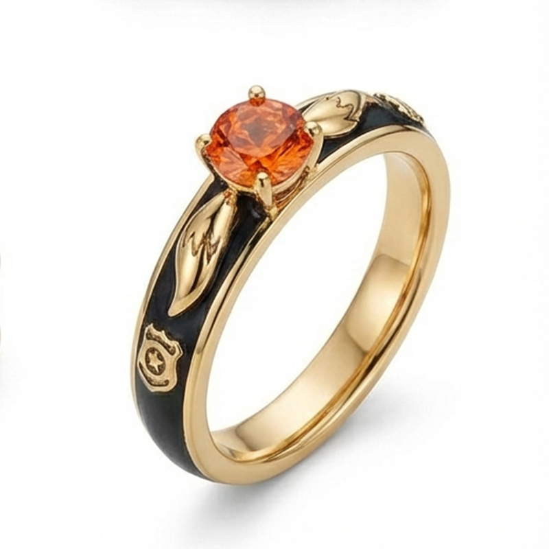 Animal City Bunny and Fox Inspired Round Cut Couple Rings-Sotiya