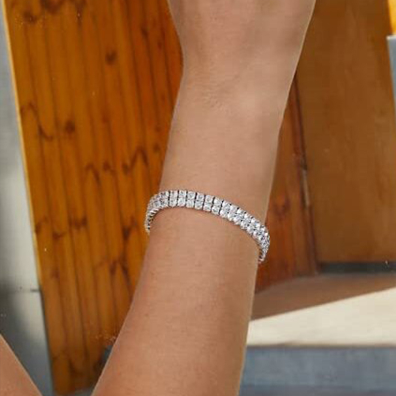 Sotiya 3mm Two Row Round Cut Tennis Bracelet-Sotiya