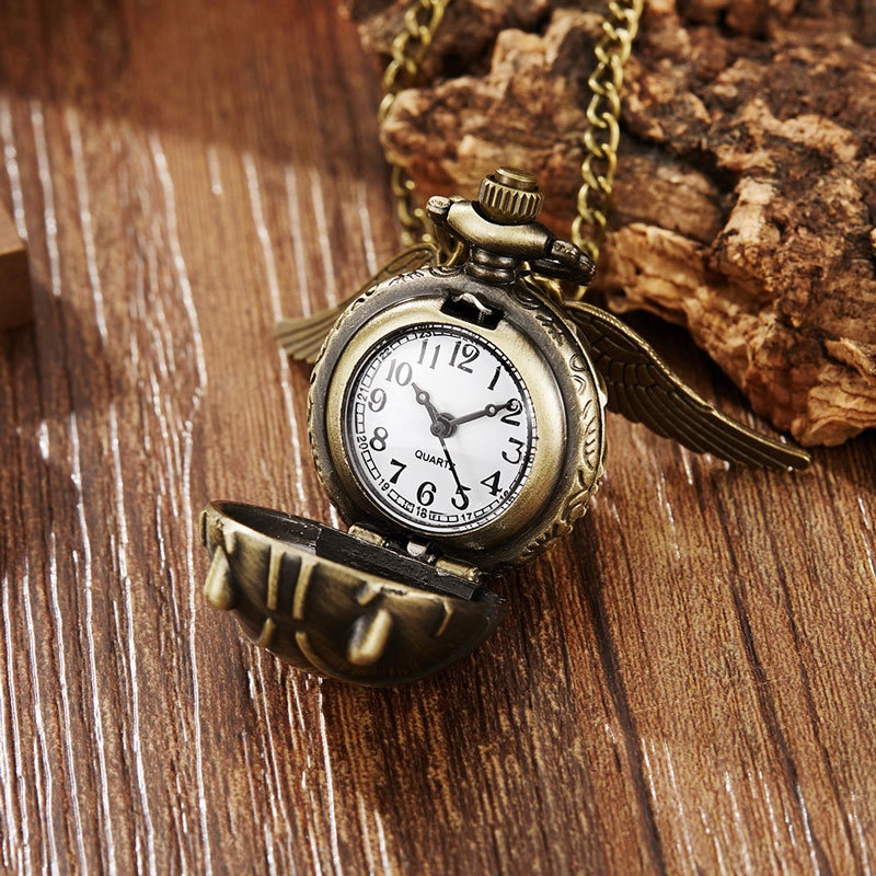 Sotiya Round Ball Large Wing Quartz Pocket Watch-Sotiya