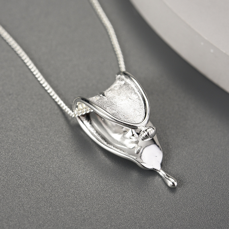 Sotiya Artist Collection Famous Painting The Persistence of Memory Timepiece Inspired Necklace Sterling Silver-Sotiya