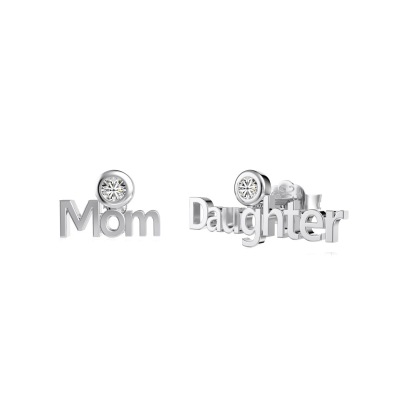 Sotiya Mom&Daughter Mother's Day Gift Stud Earrings Sterling Silver-Sotiya