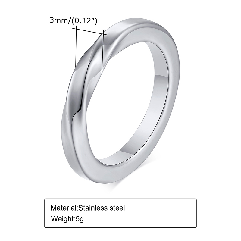 Sotiya Mobius Men's Wedding Ring Titanium Steel-Sotiya