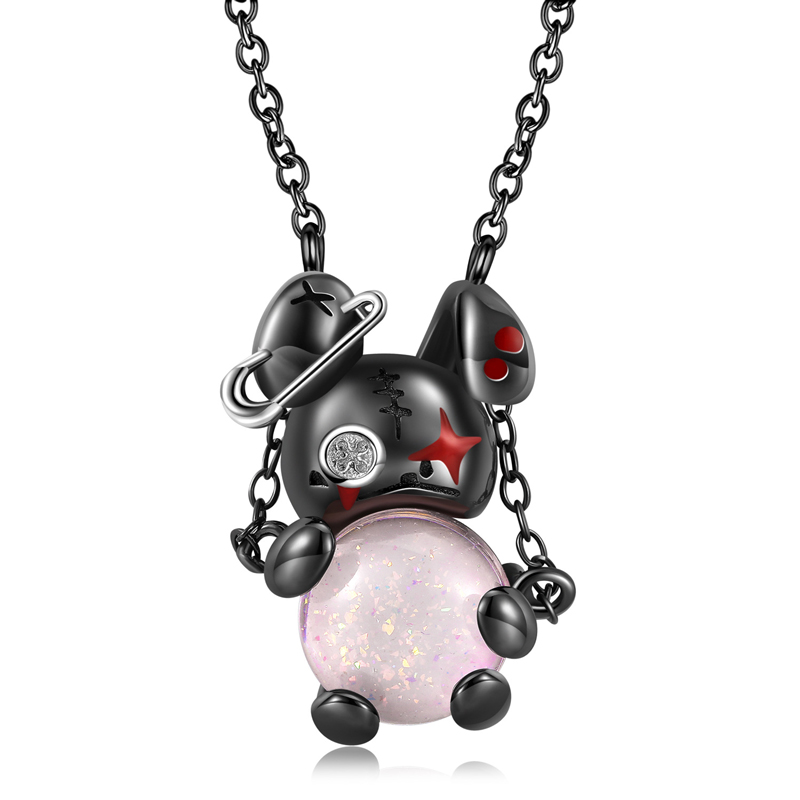 Sotiya Doll Bunny Necklace Sterling Silver-Sotiya