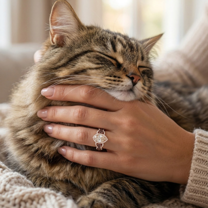 Sotiya Dog and Bone Shank Halo Pear Cut Coffee Engagement Ring Sterling Silver-Sotiya