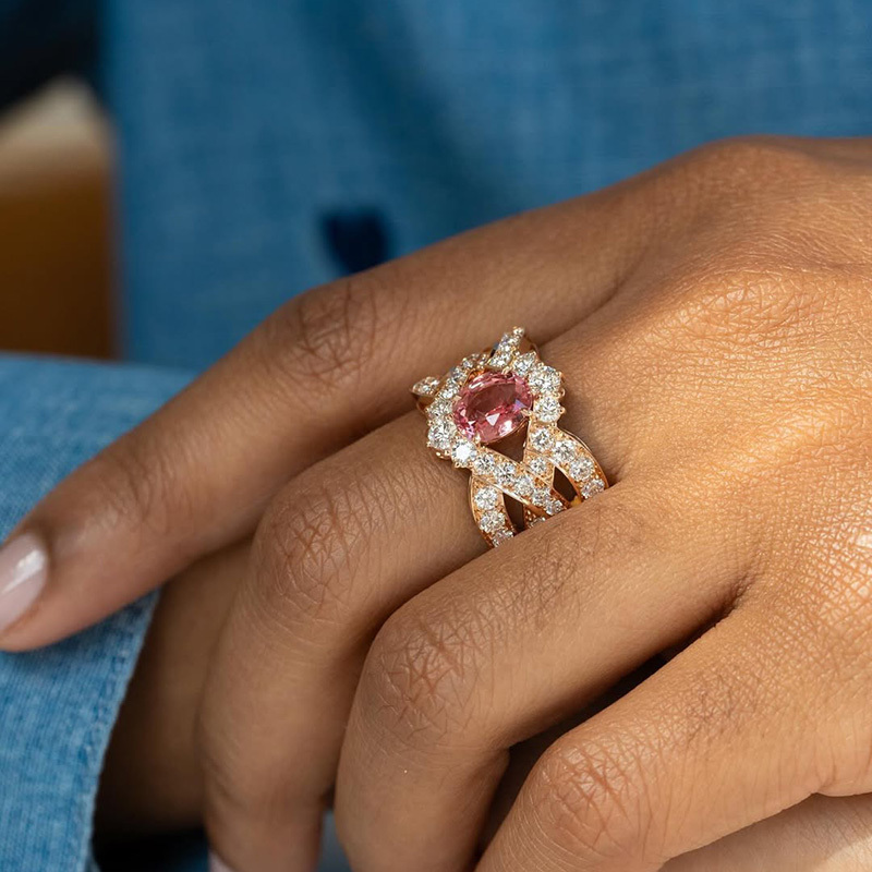 Sotiya Oval Cut Interwoven Engagement Ring Sterling Silver-Sotiya