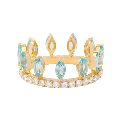 Sotiya 12 Birthstones Marquise Cut Mix and Match Stackable Eternity Ring Sterling Silver-Sotiya