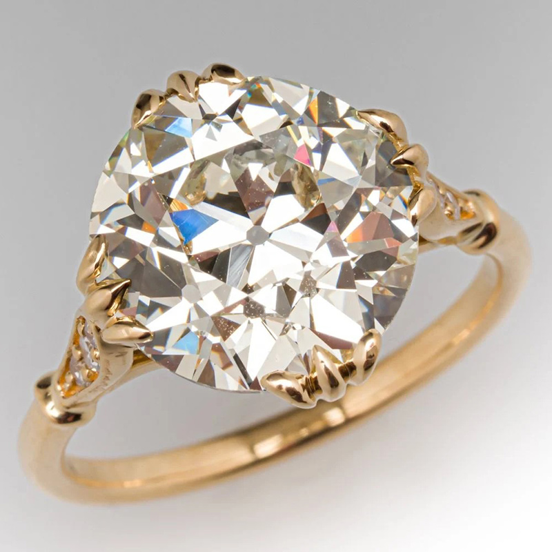 Sotiya Cathedral Cushion Cut Tapered Shank Engagement Ring Sterling Silver-Sotiya