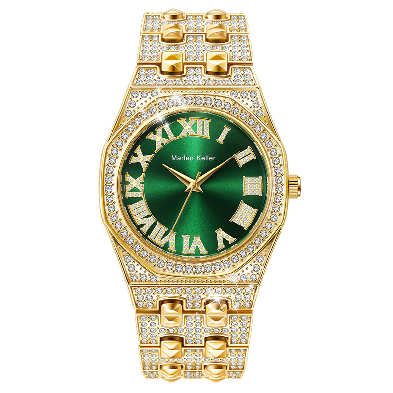 Sotiya Dial with Roman Numeral Quartz Gold Watch-Sotiya