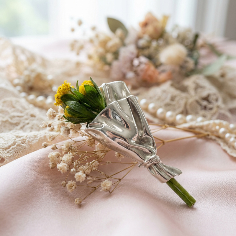 Sotiya Bouquet Brooch Flower Holder Flower Arrangement-Sotiya