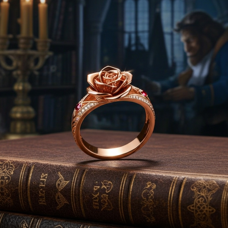 Sotiya Best Buds Side Stone Rose Cocktail Ring Sterling Silver-Sotiya