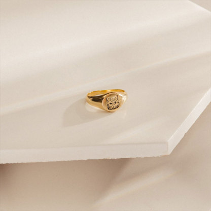 Sotiya Pet Photo Personalized Titanium Ring-Sotiya