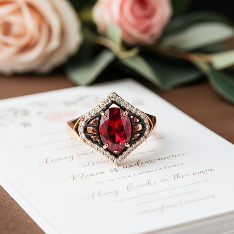 Sotiya Two Tone Unique Halo Oval Cut Coffee Engagement Ring Sterling Silver-Sotiya