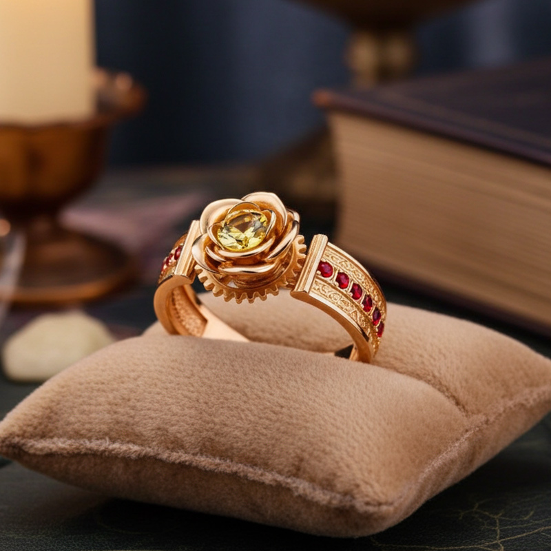 Sotiya Best Buds Rose Round Cut Engagement Ring Sterling Silver-Sotiya