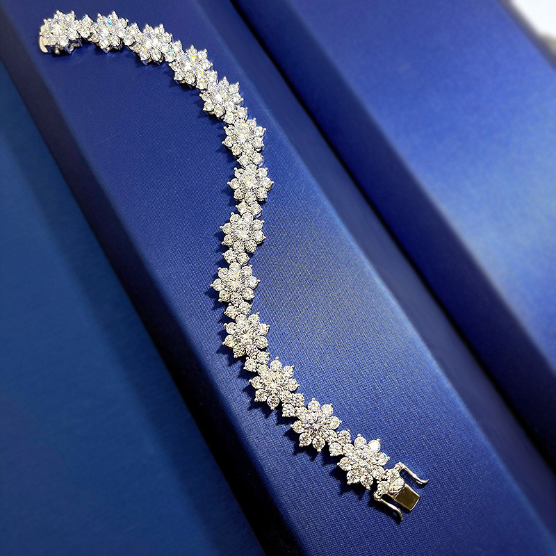 Sotiya Sunflower Tennis Bracelet Sterling Silver