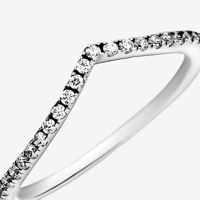 Sotiya V Shape Stackable Women's Wedding Ring  Kellie Contour Band Sterling Silver-Sotiya