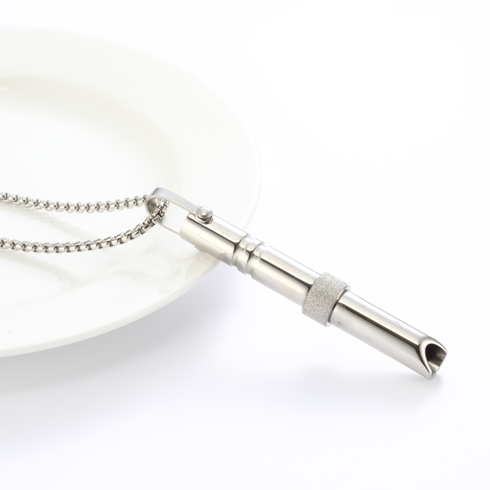 Sotiya Rotating Bead Shift Anxiety Breathing Necklace Stainless Steel