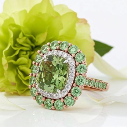 Sotiya Cathedral Double Halo Cushion Cut Engagement Ring Sterling Silver-Sotiya