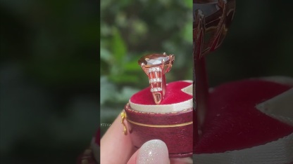 Sotiya Pear Cut Coffee Engagement Ring Sterling Silver