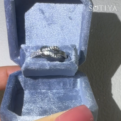 Sotiya Love Knot Women's Wedding Ring Sterling Silver