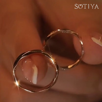 Sotiya Entwined Couple Rings Sterling Silver