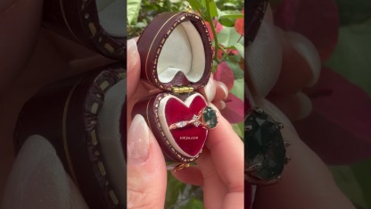 Sotiya Twisted Vine Moss Agate Oval Cut Engagement Ring Sterling Silver