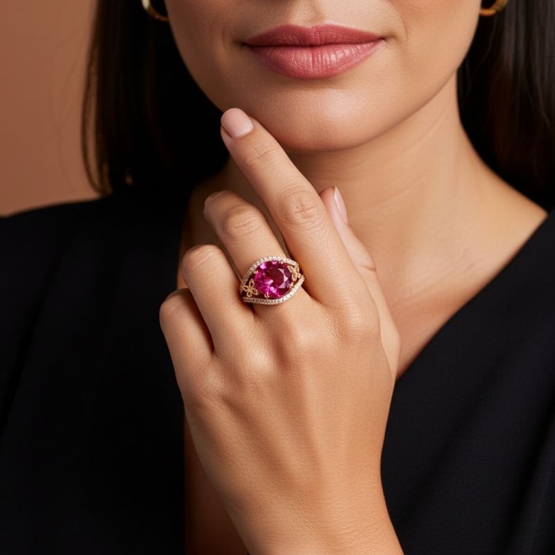 Sotiya Butterfly Round Cut Coffee Engagement Ring Sterling Silver-Sotiya