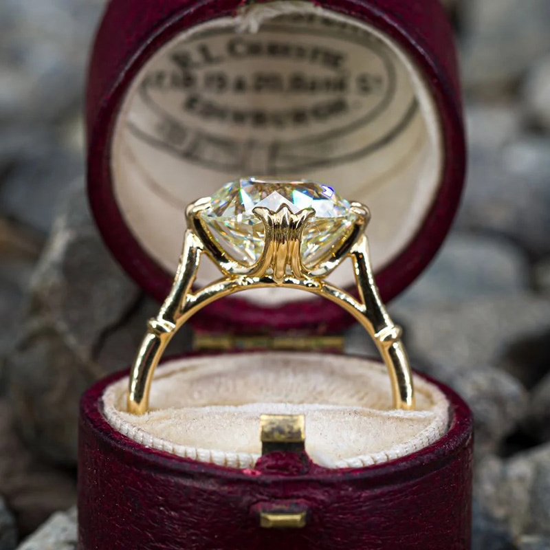 Sotiya Cathedral Cushion Cut Tapered Shank Engagement Ring Sterling Silver-Sotiya