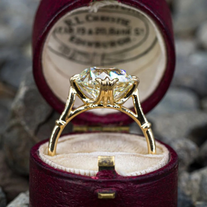 Sotiya Cathedral Cushion Cut Tapered Shank Engagement Ring Sterling Silver-Sotiya