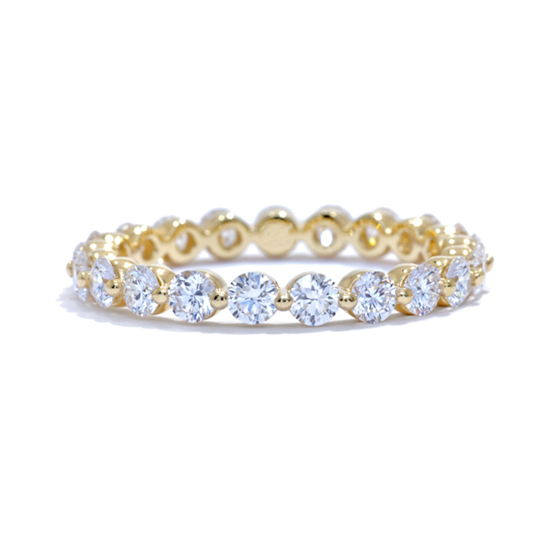 Sotiya Round Cut Eternity Ring Sterling Silver-Sotiya