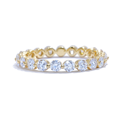 Sotiya Round Cut Eternity Ring Sterling Silver-Sotiya