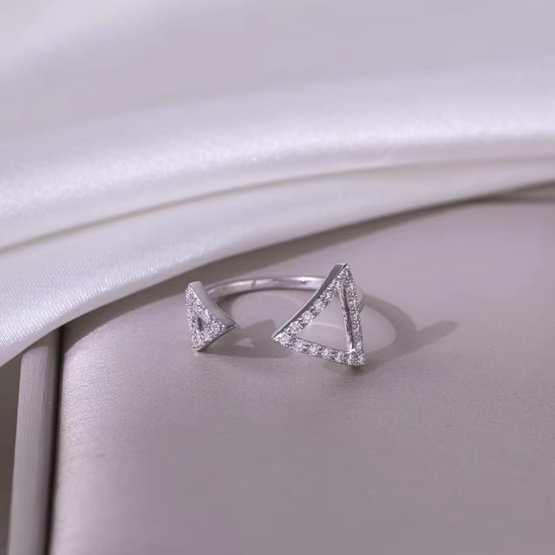 Sotiya Open Arrow Round Cut Moissanite Cocktail Ring Sterling Silver-Sotiya