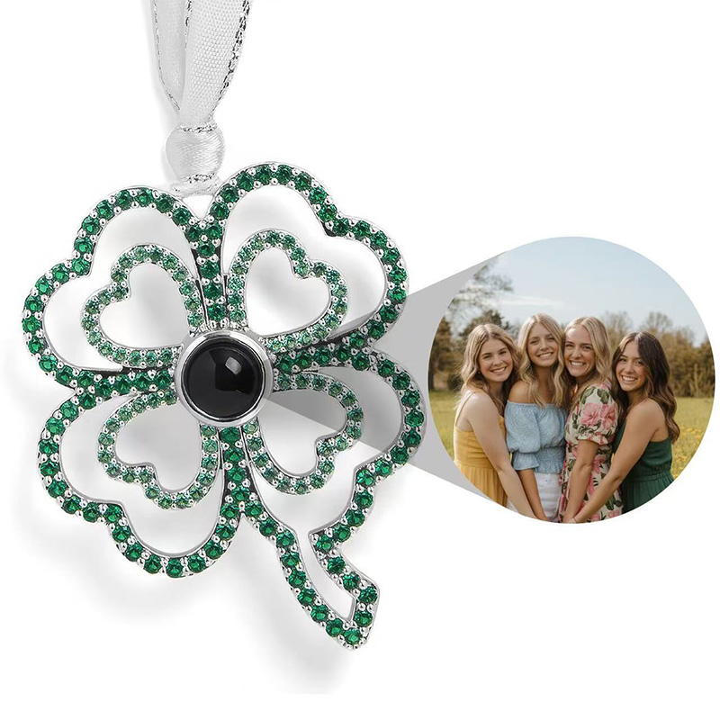 Sotiya Clover Personalized Photo Ornament-Sotiya