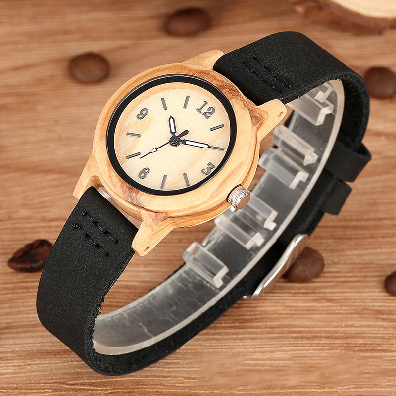 Sotiya Zebrawood Quartz Watch Exquisite Ultra-thin Wooden Watch-Sotiya