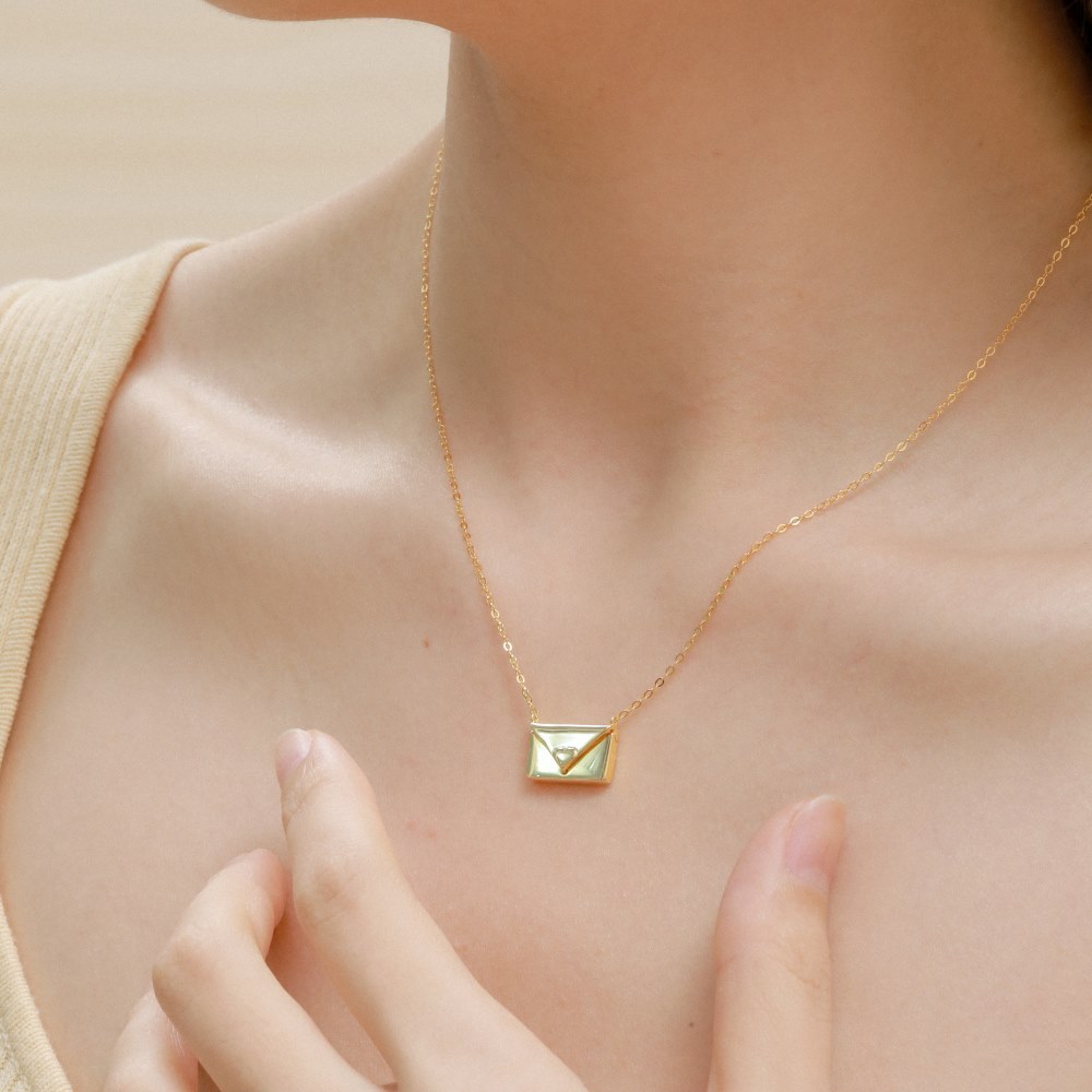Sotiya Openable Envelope Design Custom Necklace Sterling Silver-Sotiya