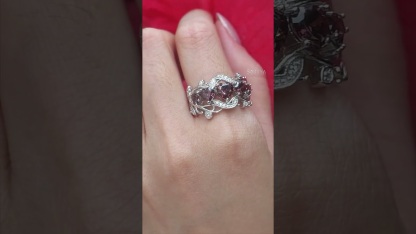 Sotiya Heart Cut Vintage Filigree Coffee Wedding Ring Band Sterling Silver