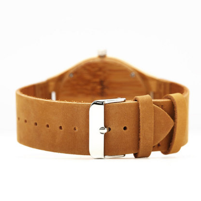 Sotiya Carbonized Bamboo Quartz Movement Men's Wooden Watch-Sotiya